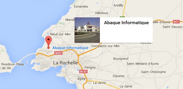 Adresse : Abaque Informatique 1 Avenue Franois Mitterrand - 17137 L'Houmeau